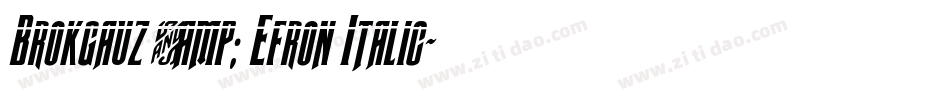 Brokgauz & Efron Italic字体转换
